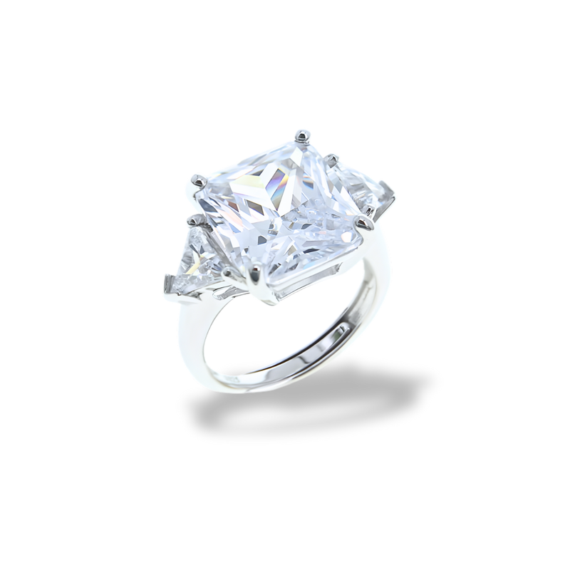 Anello Bianco Diamante AN002BD