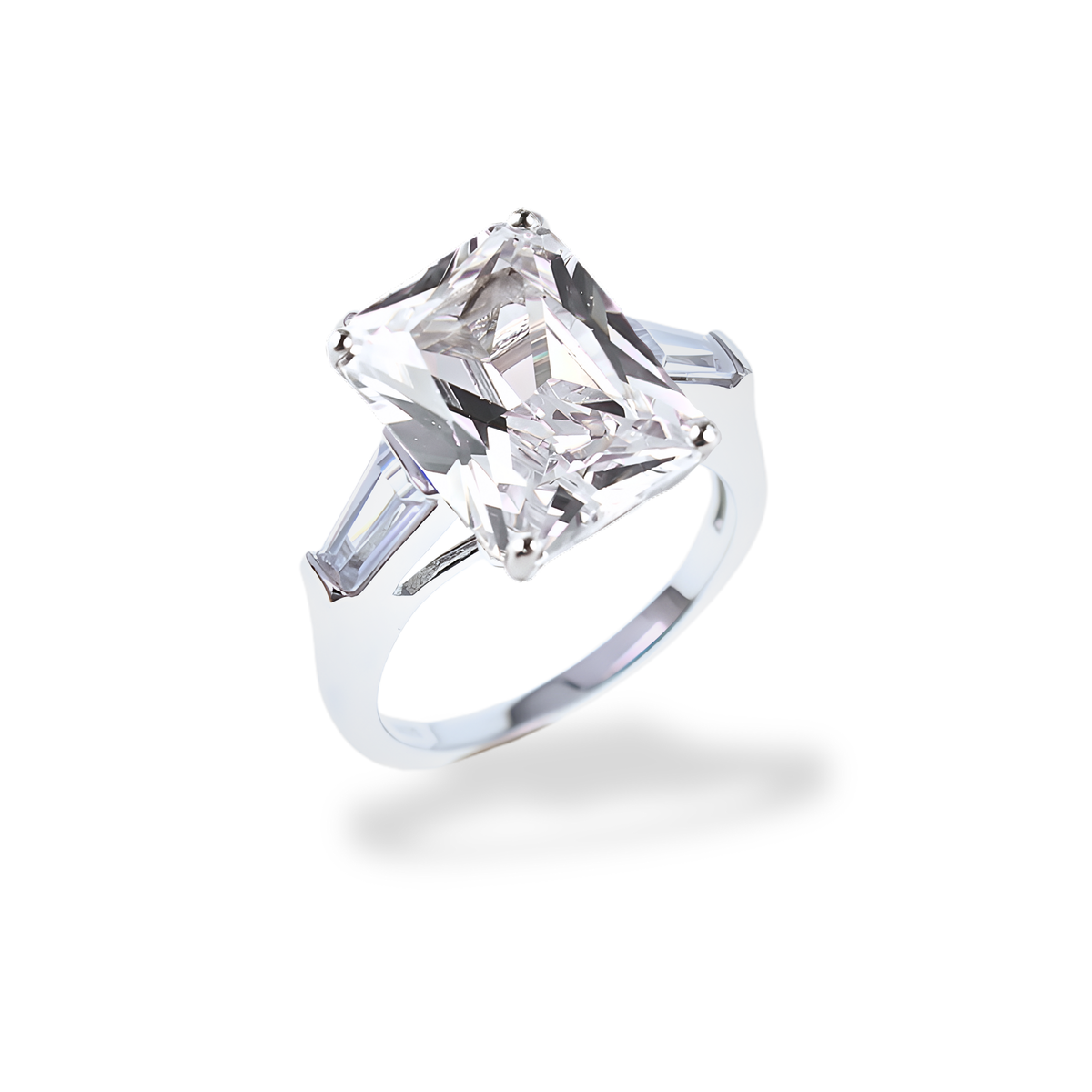 Anello Bianco Diamante AN003BD