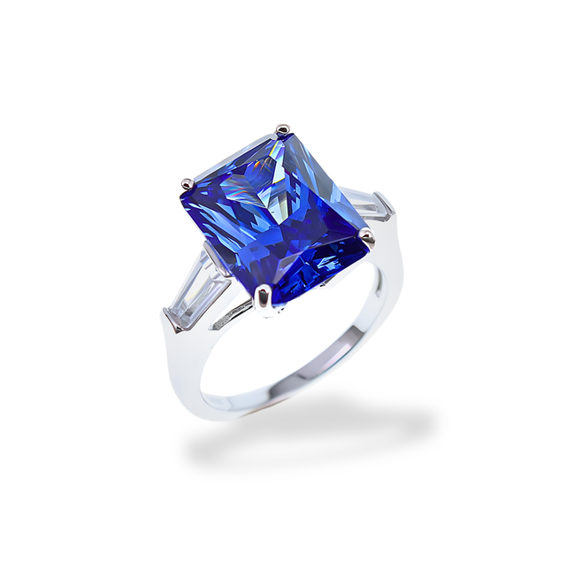 Anello Blu Zaffiro AN003BZ