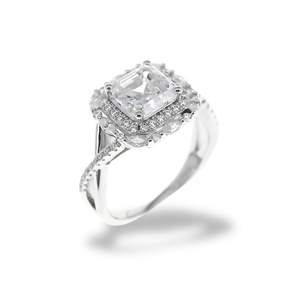 Anello Bianco Diamante AN010BD