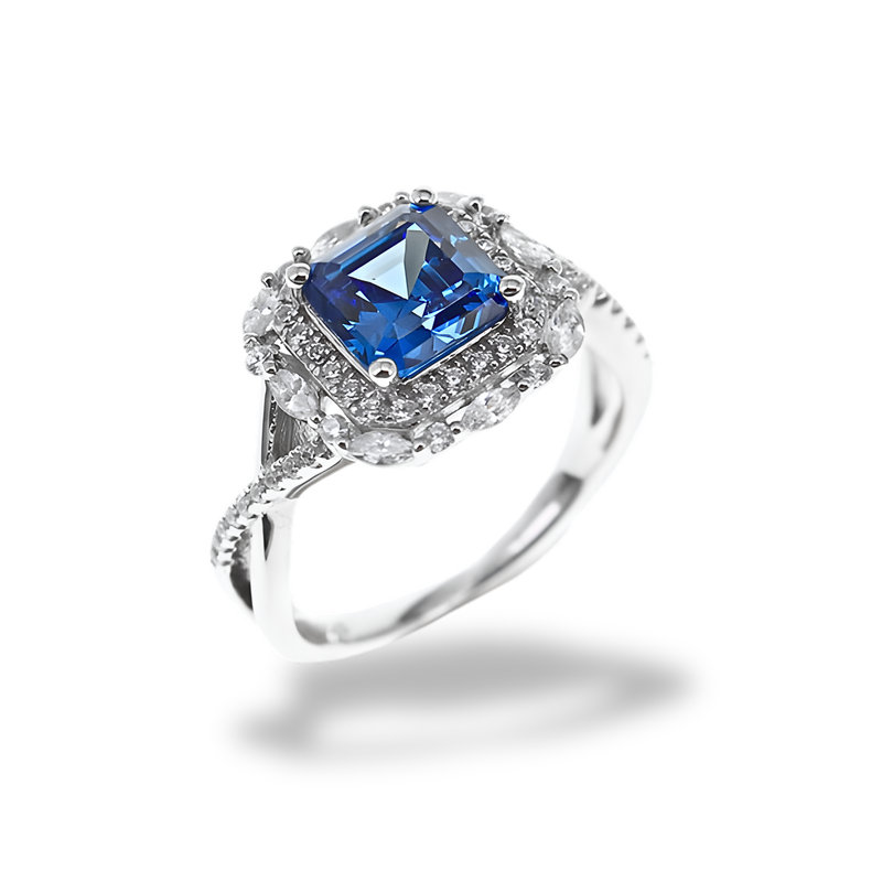 Anello Blu Zaffiro AN010BZ