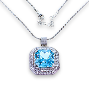 Collana Azzurro Acquamarina CL008AA