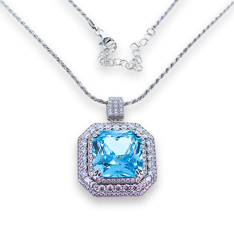 Collana Azzurro Acquamarina CL008AA