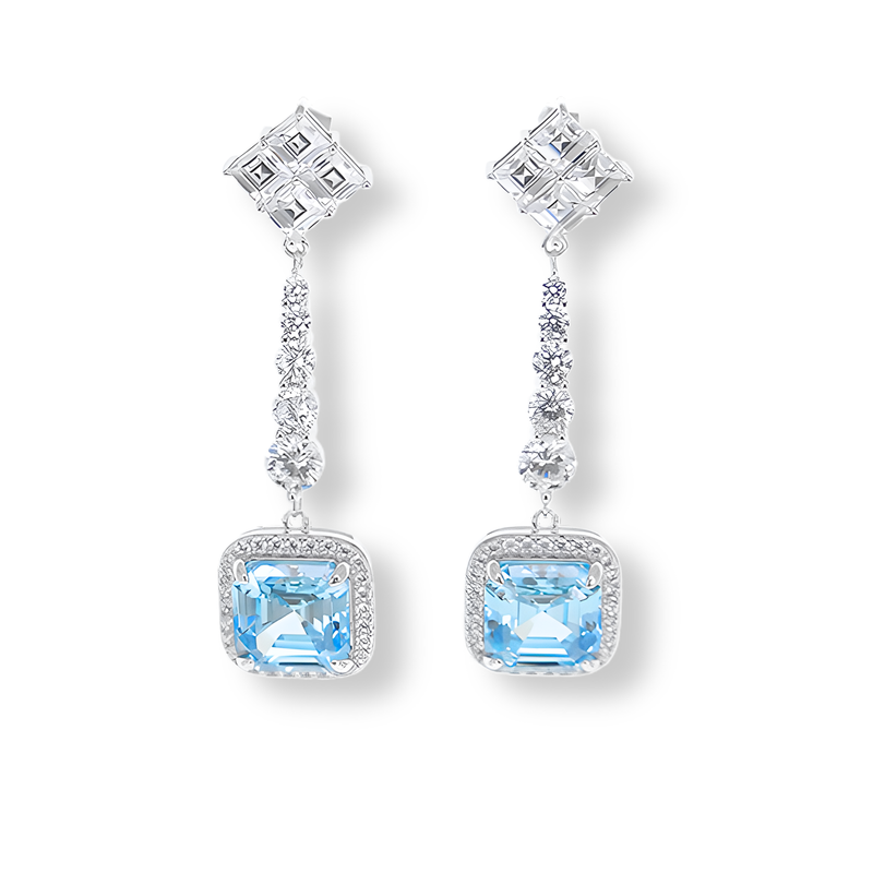 Orecchini Azzurro Acquamarina