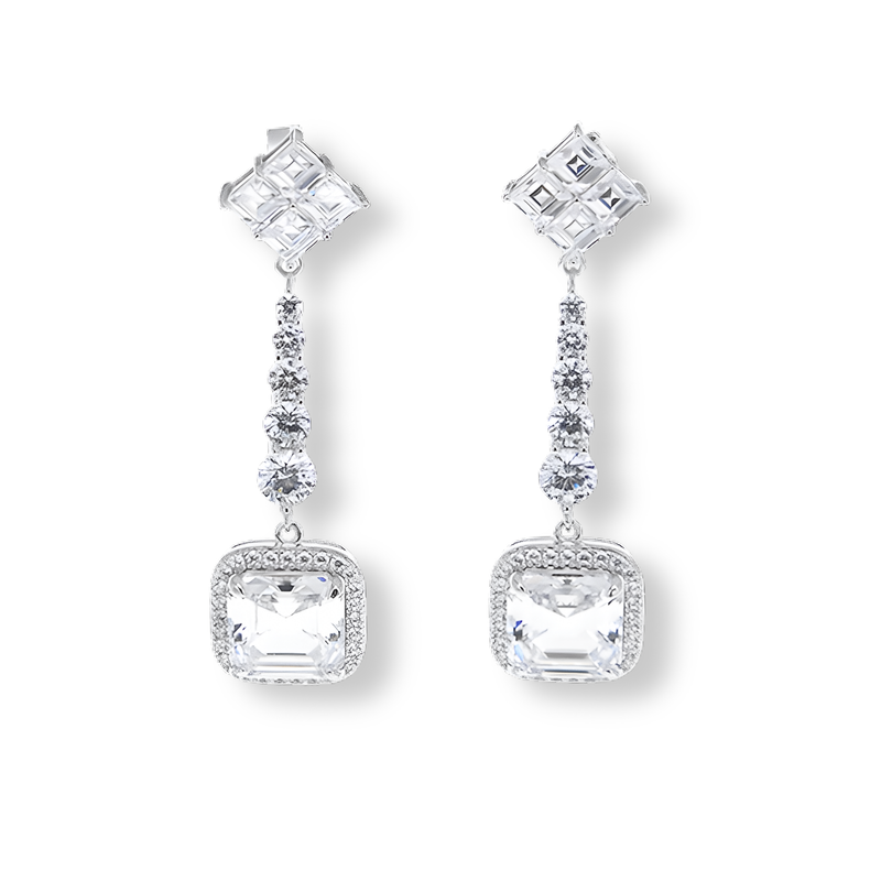 Orecchini Bianco Diamante