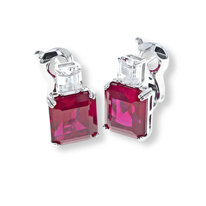 Orecchini Rosso Rubino