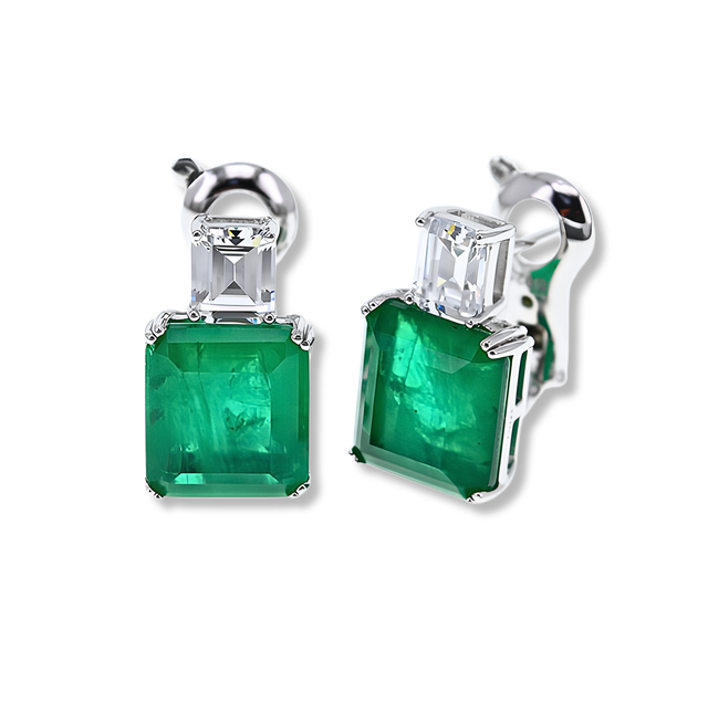 Orecchini Verde Smeraldo