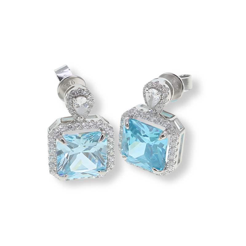 Orecchini Azzurro Acquamarina