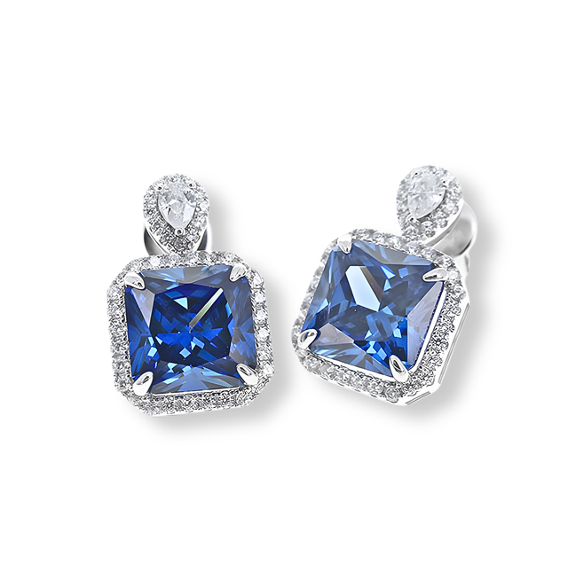 Orecchini Blu Zaffiro