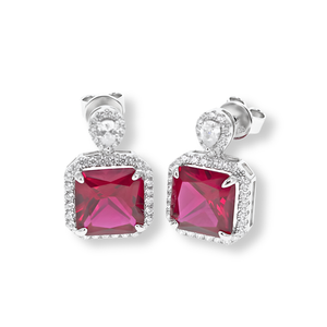 Orecchini Rosso Rubino