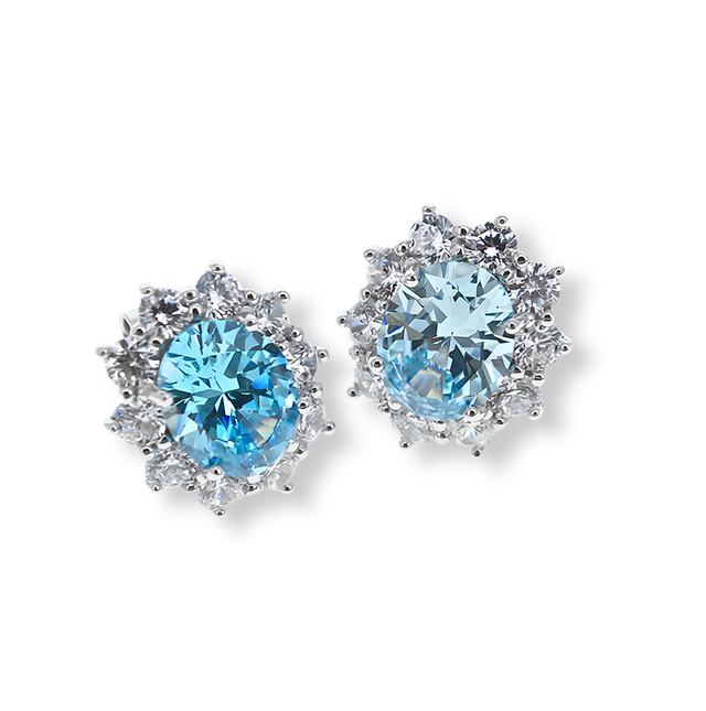 Orecchini Azzurro Acquamarina