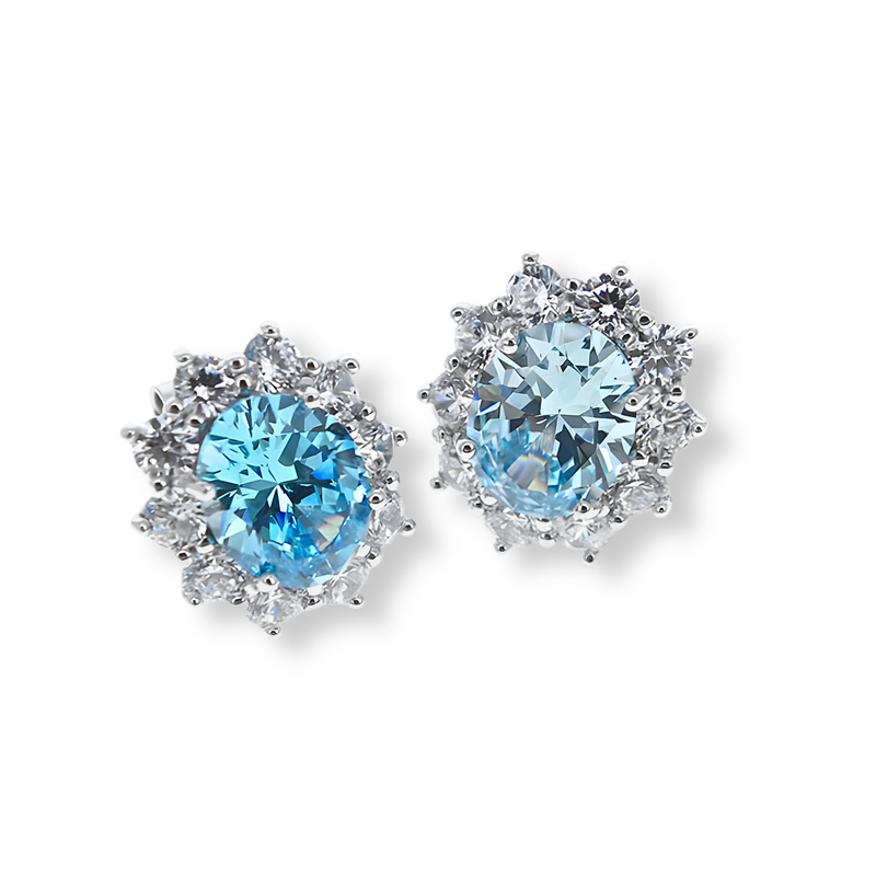 Orecchini Azzurro Acquamarina