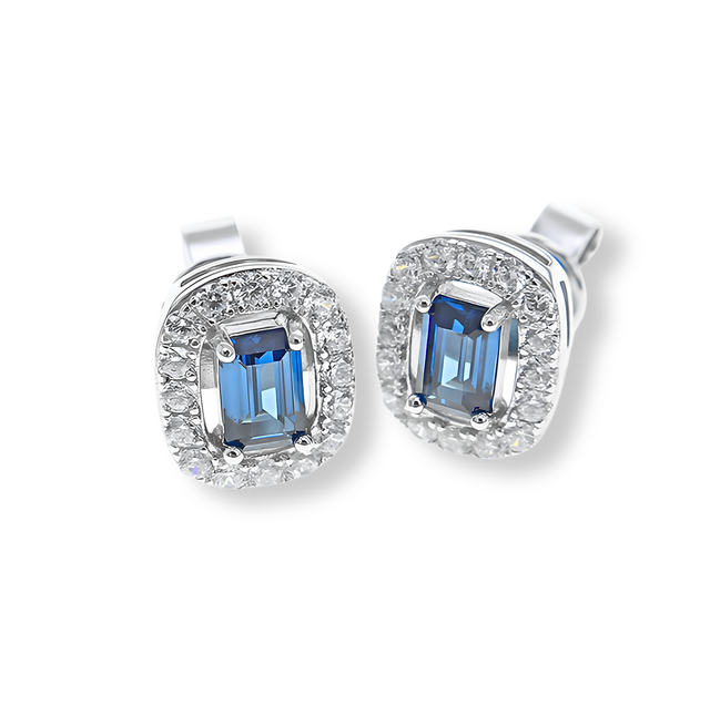 Orecchini Blu Zaffiro