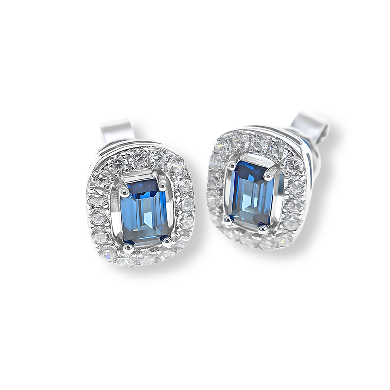 Orecchini Blu Zaffiro