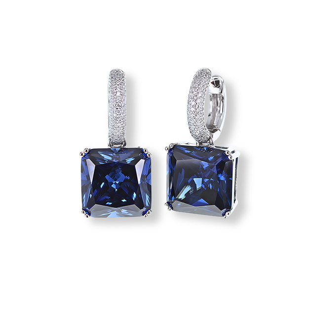 Orecchini Blu Zaffiro